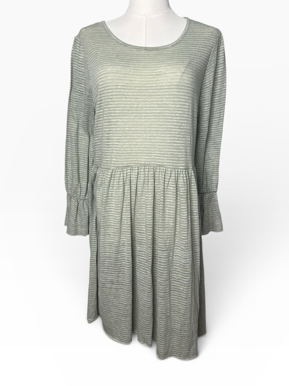 Free People FP Beach Jess Striped Knit Mini Dress Tunic Size M - Picture 2 of 12